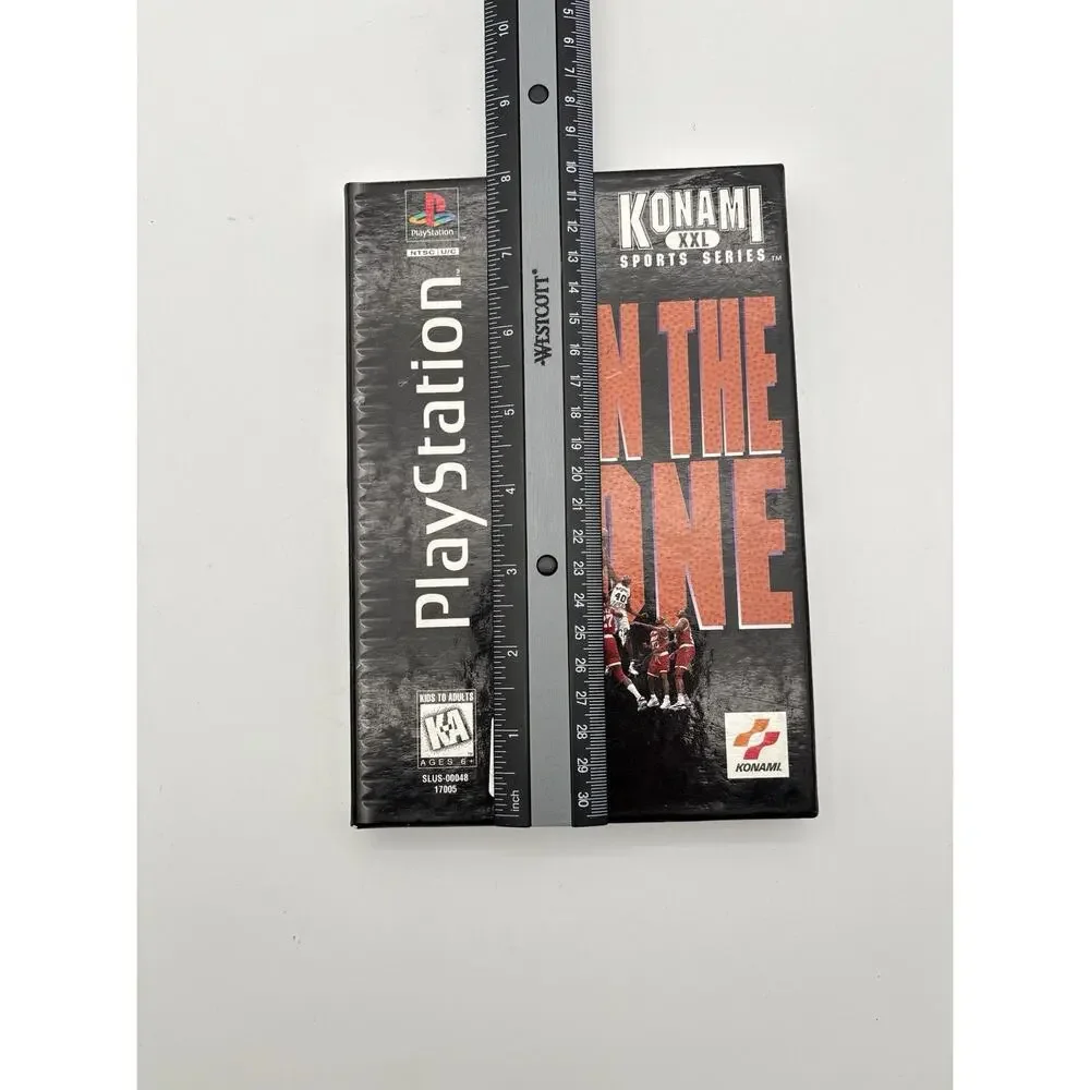 Sony PlayStation 1 PS1 Konami NBA In The Zone CIB Long Box 1996 Tested Works.